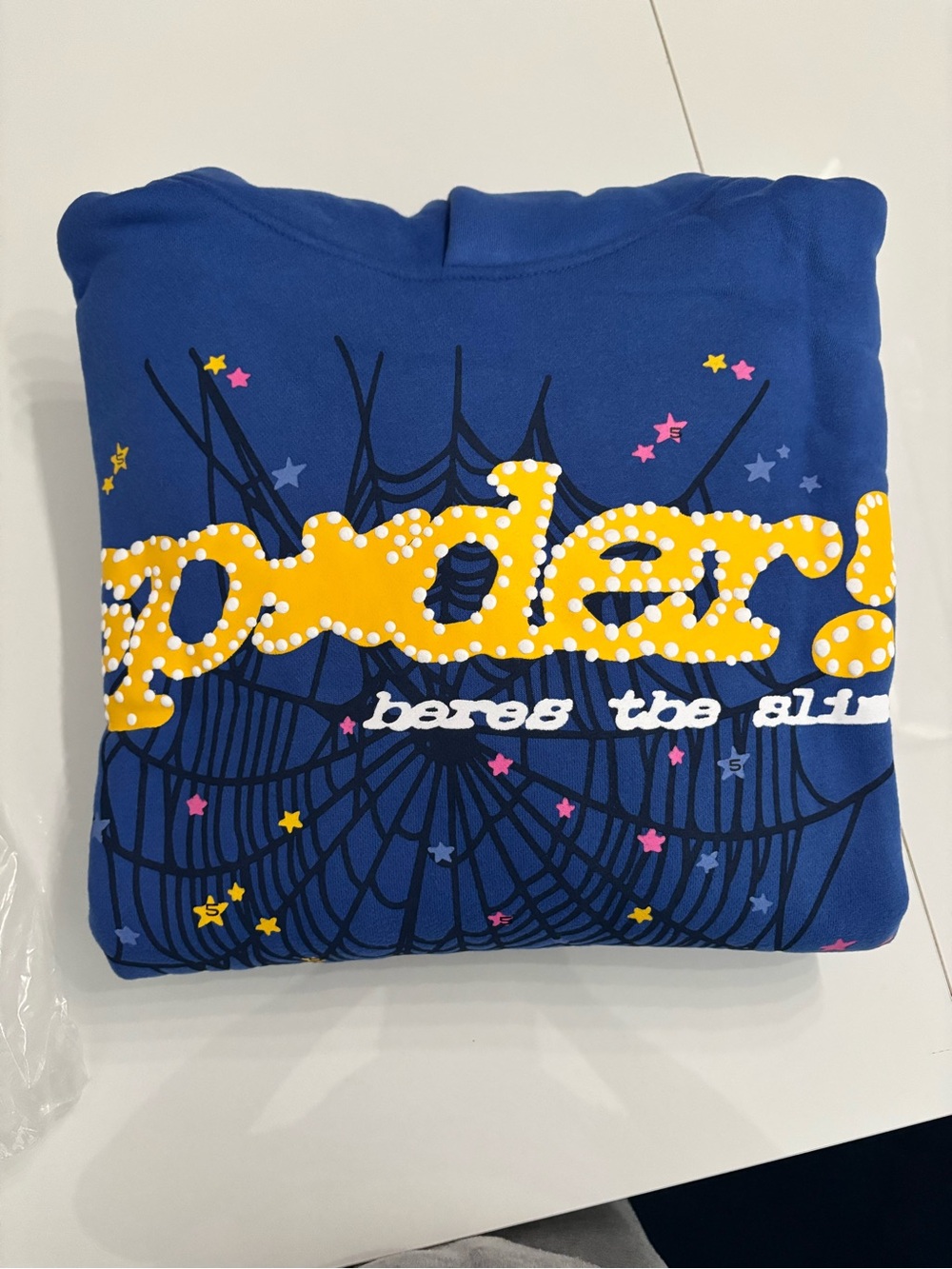 sp5der hoodie with Yellow Logo